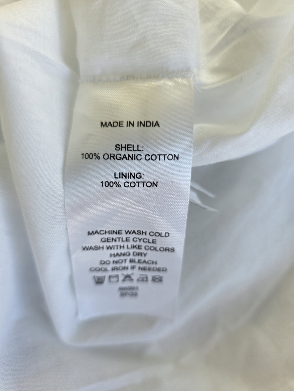 Quince 100% Organic Cotton Spaghetti Strap Maxi Dress Romantic Stems Medium - Picture 15 of 15